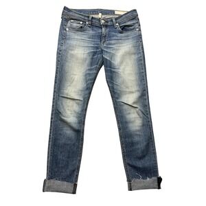 rag & bone/JEAN Skinny Jeans Womens 28 Blue‎ Surf Wash Stretch Denim USA Made